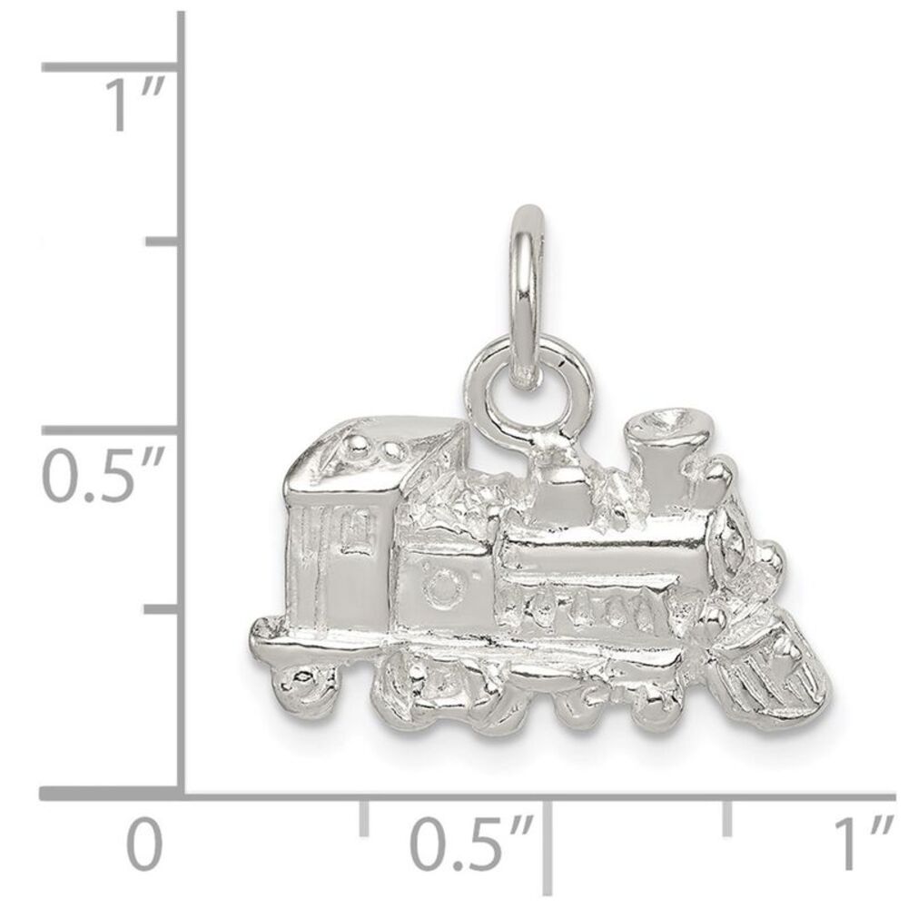 Kazi Luxury Sterling Silver Train Engine Charm - image 3